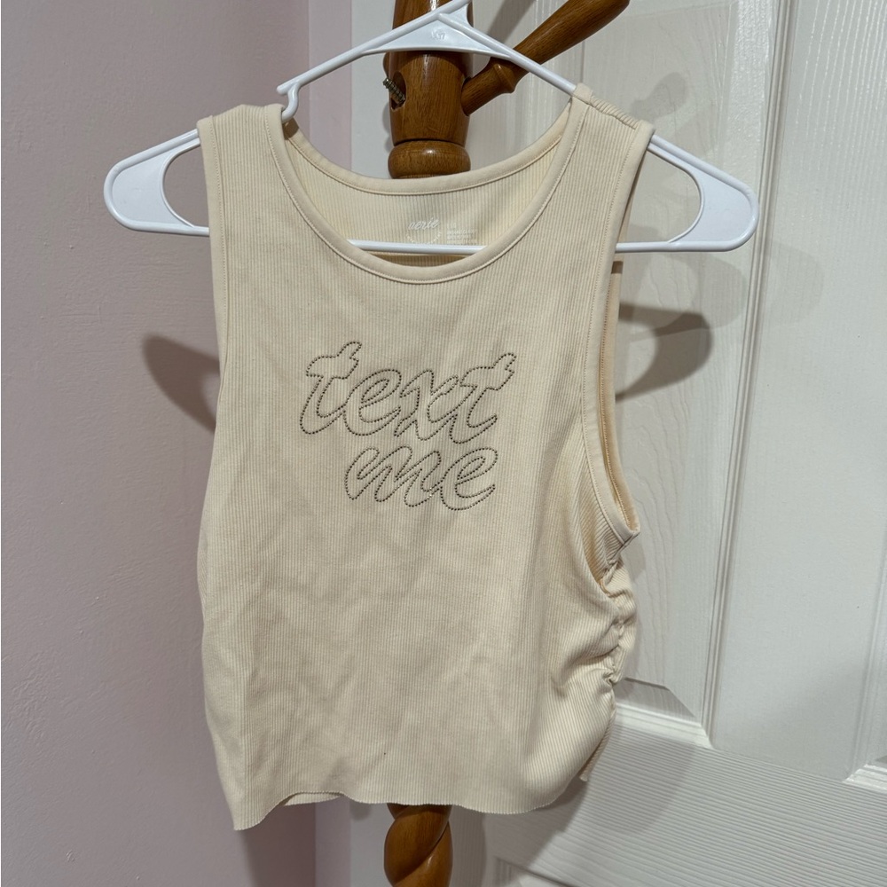 NWT "text me" tank top